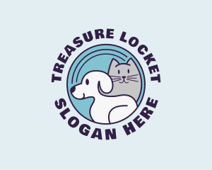 Dog Cat Veterinarian Logo