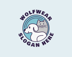 Dog Cat Veterinarian Logo