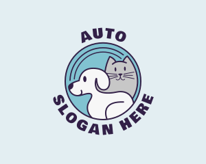 Dog Cat Veterinarian Logo