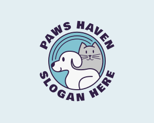 Dog Cat Veterinarian logo design