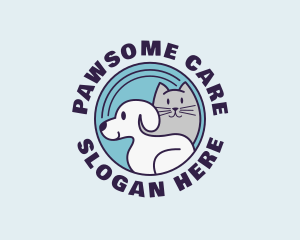 Dog Cat Veterinarian logo design