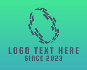 Abstract Wheel Technology logo design