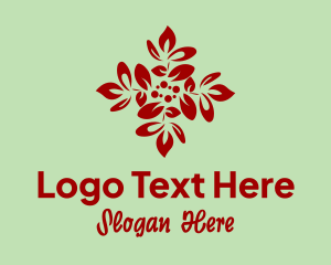 Sustainability - Christmas Leaf Decoration logo design