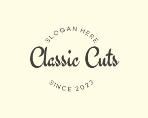 Classic Brush Calligraphy logo design