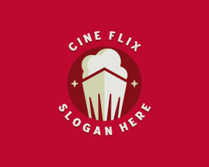 Movie - Popcorn Movie Theater logo design