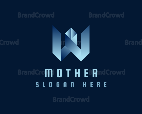 Tech Startup Letter W Logo