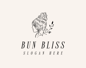 Bun - Woman Wig Salon logo design