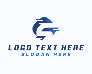 Consultant - Logistics Delivery Letter S logo design