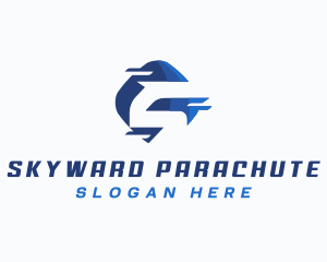 Logistics Delivery Letter S logo design