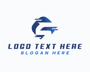 Delivery - Logistics Delivery Letter S logo design