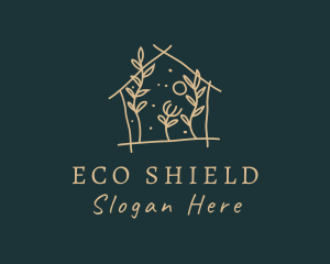 Eco Leaf Home  logo design