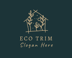 Eco Leaf Home  logo design