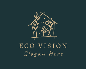 Eco Leaf Home  logo design