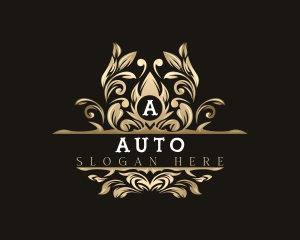 Antique - Luxury Floral Decoration logo design