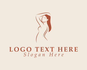 Stripper - Sexy Nude Body logo design