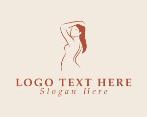 Curves - Sexy Nude Body logo design