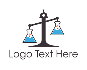 Law - Legal Science Lab Scales of Justice logo design