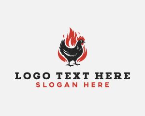 Chicken - Roast Chicken Barbecue logo design