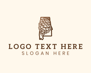 Norway Pine - Alabama Pine Cone logo design