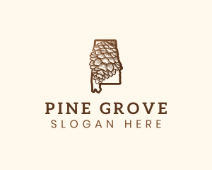 Alabama Pine Cone logo design