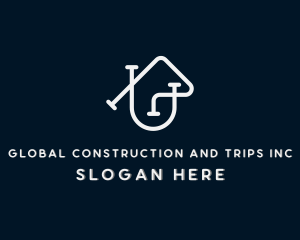 Home Renovation - Plumbing Pipes Repair logo design