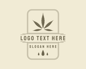 Oil - Marijuana Leaf Extract logo design