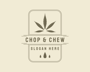 Plantation - Marijuana Leaf Extract logo design