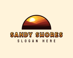Dunes - Dessert Sun Dune logo design