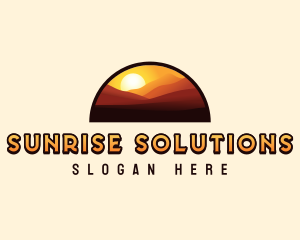 Dessert Sun Dune logo design