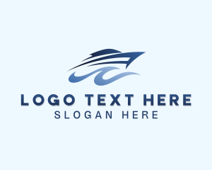 Cruise - Travel Speedboat Cruise logo design