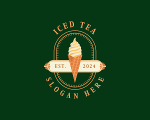 Ice Cream Dessert logo design