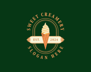 Ice Cream Dessert logo design