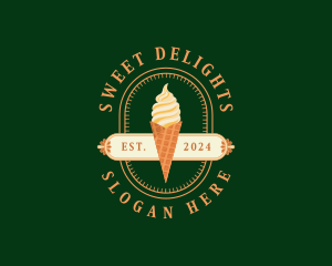 Ice Cream Dessert logo design