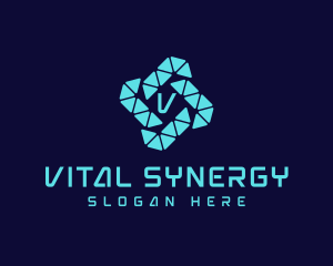 Synergy - Cyber Digital Software logo design