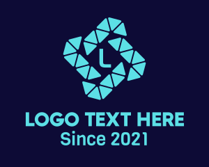 Dynamic - Cyber Digital Letter logo design