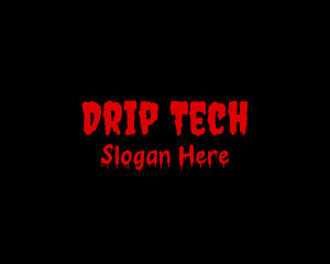 Scary Blood Drip Business logo design