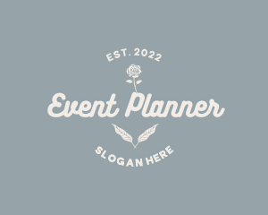 Planner - Elegant Beauty Floral Business logo design