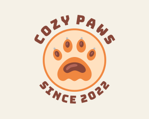 Animal Paw Print logo design