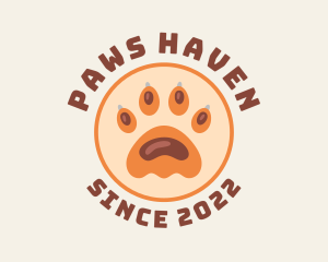 Animal Rescue - Animal Paw Print logo design