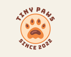 Animal Paw Print logo design