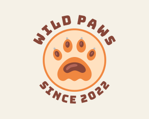 Animal Paw Print logo design