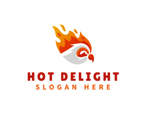 Burning Chicken Diner logo design