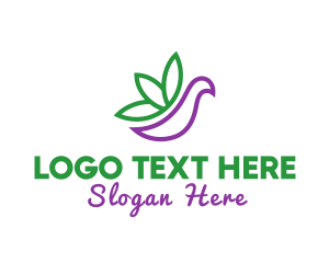 Herb - Natural Herb Bird logo design