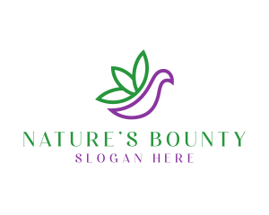 Natural Herb Bird logo design