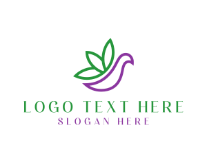 Plant - Natural Herb Bird logo design