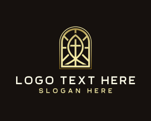 Sacred - Religious Holy Cross logo design
