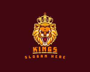 Royal King Lion logo design