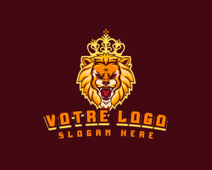 Royal King Lion logo design