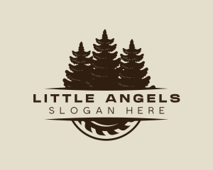 Sawmill - Logging Forest Lumberjack logo design