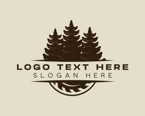 Masculine - Logging Forest Lumberjack logo design